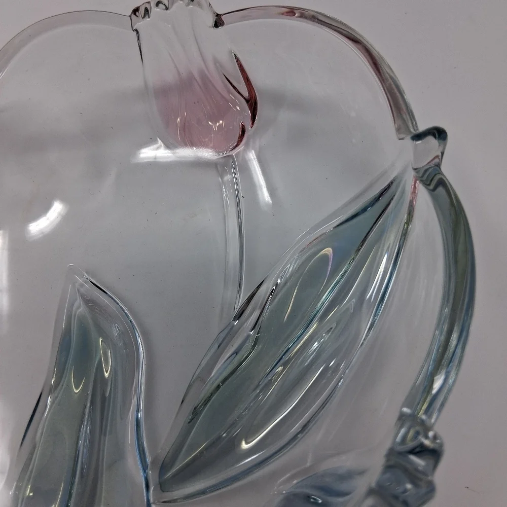 Vintage Walther Gras  Authentic Glass Serving Dish